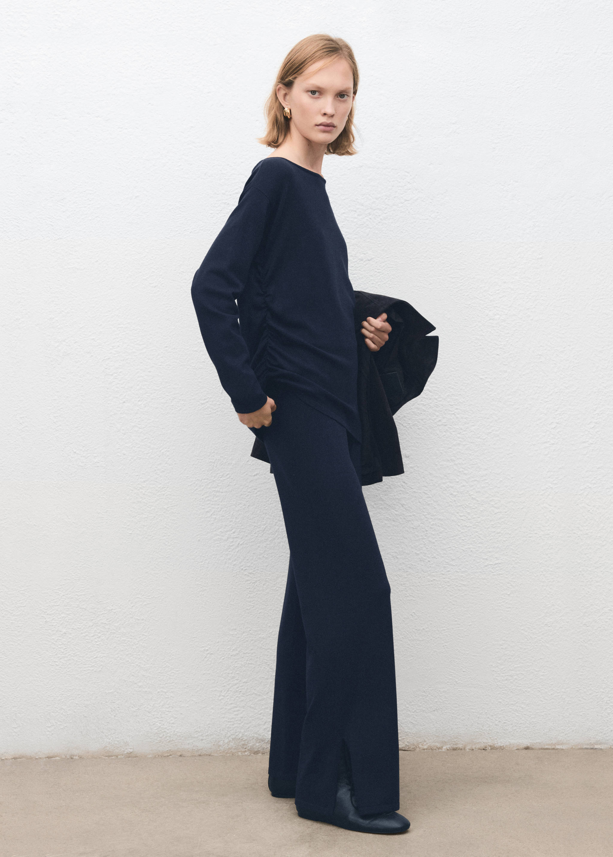 Pull maille col bateau - Plan général