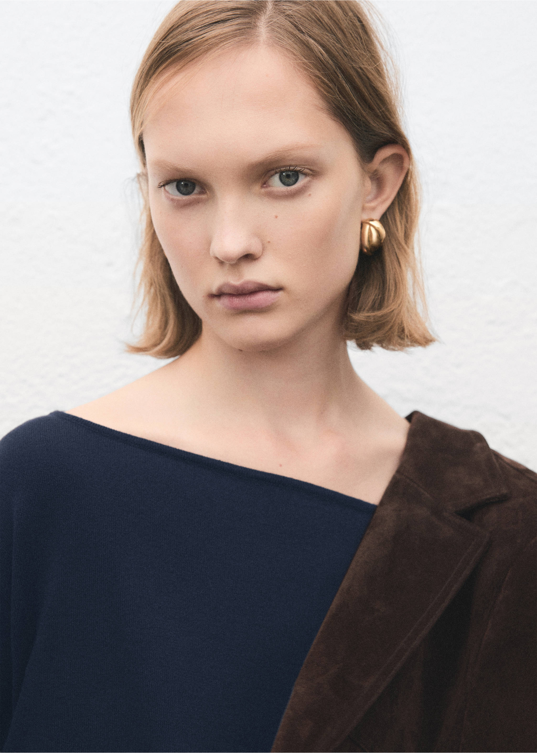 Jersey punto cuello barco - Detalle del artículo 1, Azul marino oscuro. Ref: 27024053-00.