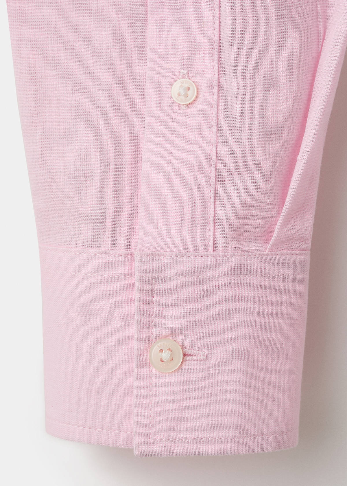 Straight linen shirt — Pink