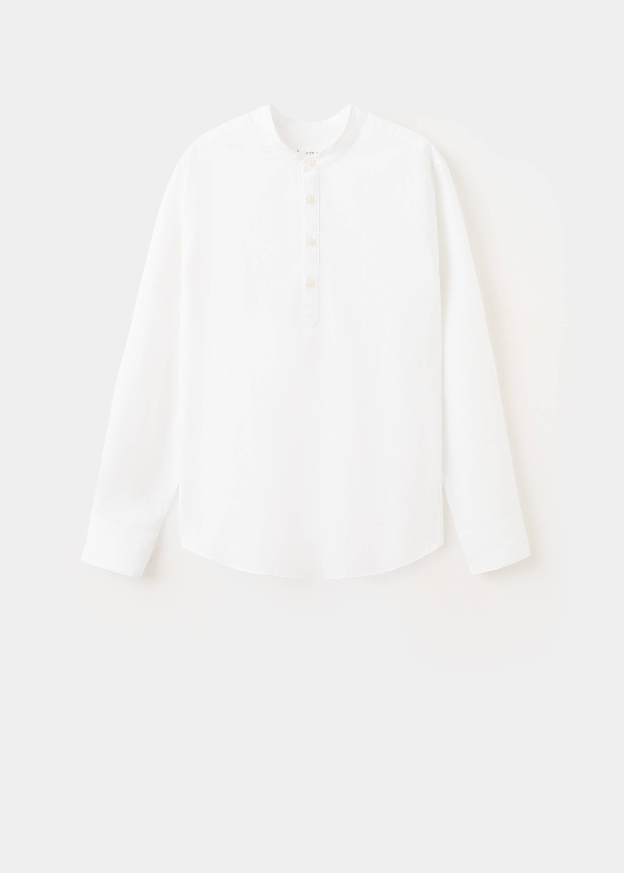 Camisa lino cuello tira - Artículo sin modelo