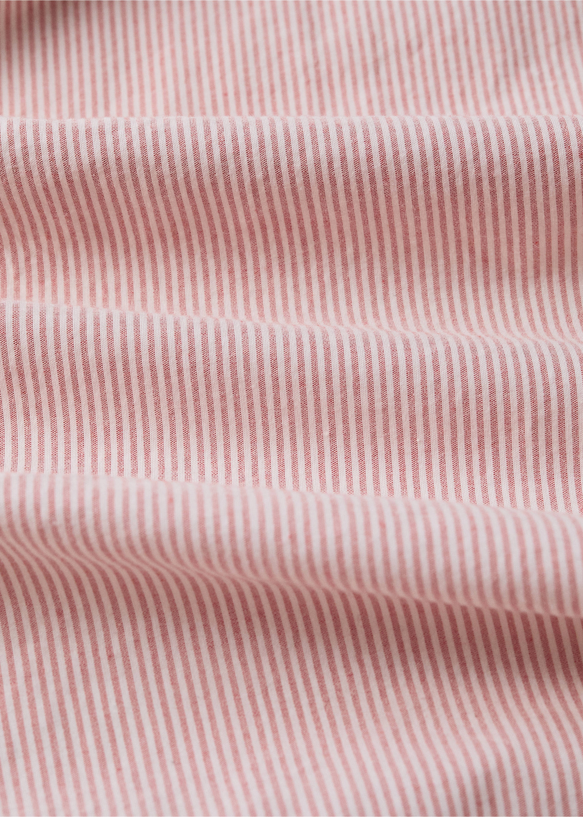 Napínací prostěradlo z barvené bavlněné příze, na postel 90 cm - Detail zboží 2, Grapefruit. Ref: 27024057-00.