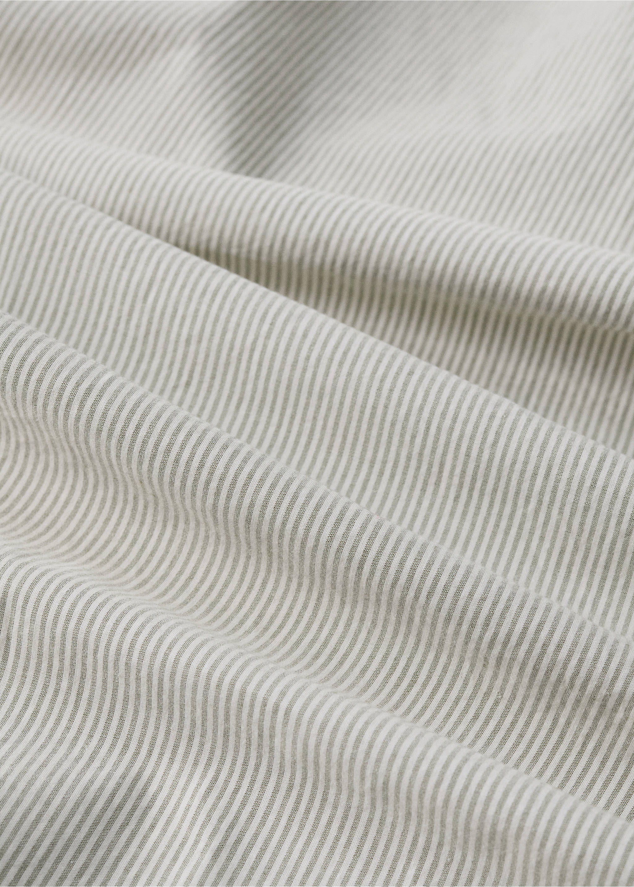 Spannbettlaken aus garngefärbter Baumwolle für Bett 90 cm - Detail des Artikels 2, Pastellgrün. Ref: 27024057-00.