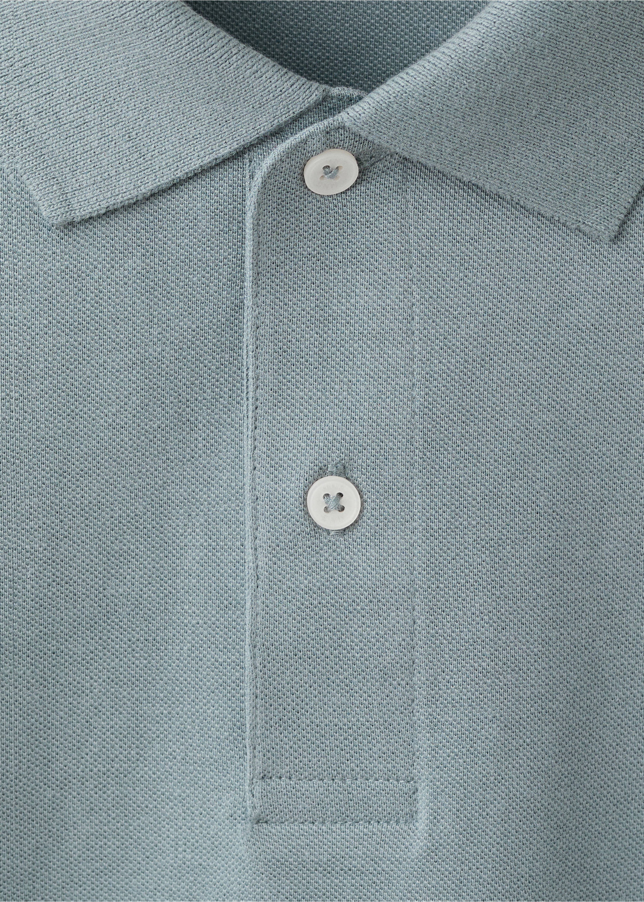 Polo algodón manga corta - Detalle del artículo 8, Azul. Ref: 27024058-00.