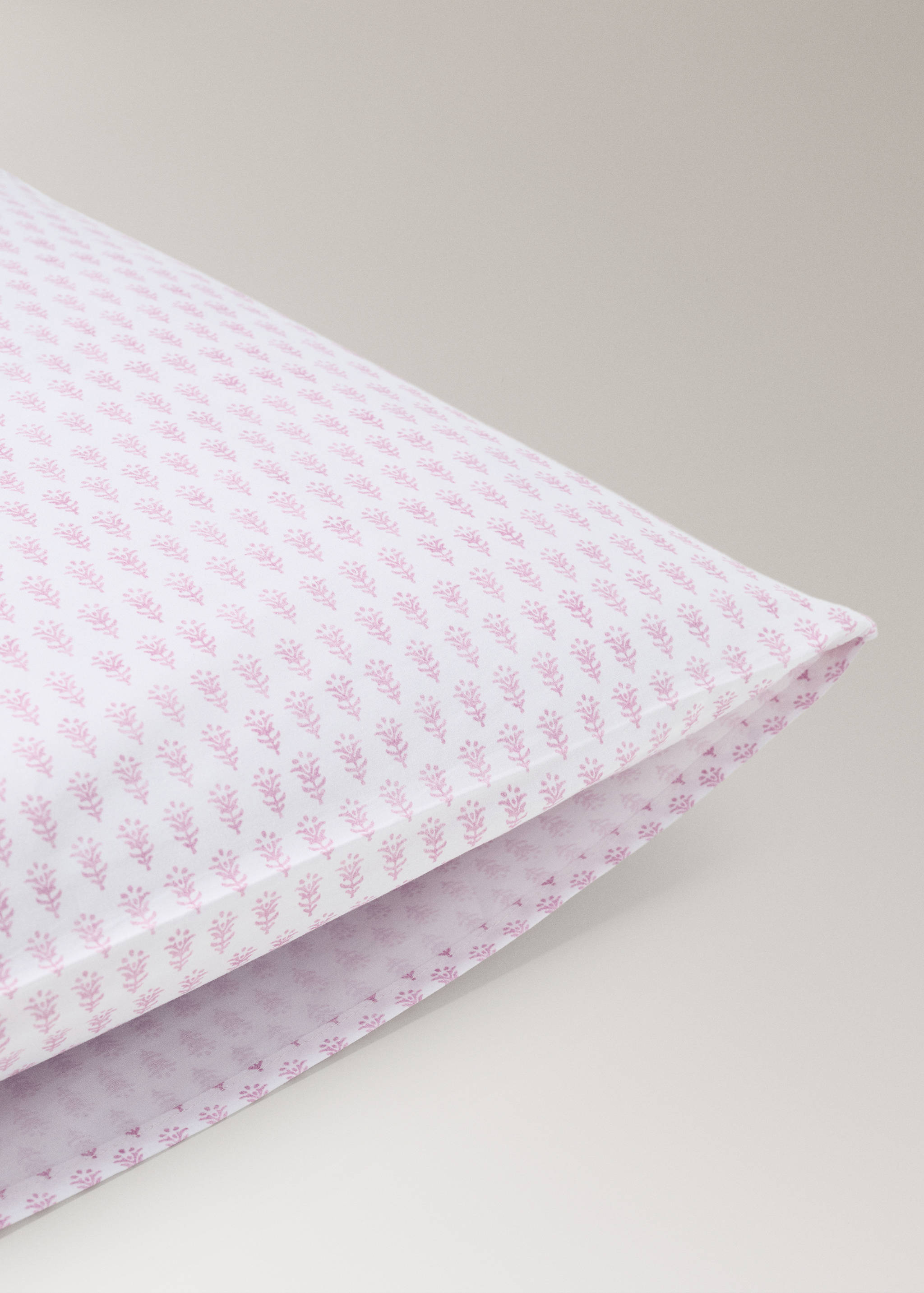 Putetrekk i bomullspercale for barn med miniblomster, 60x60 cm - Artikkeldetalj 1
