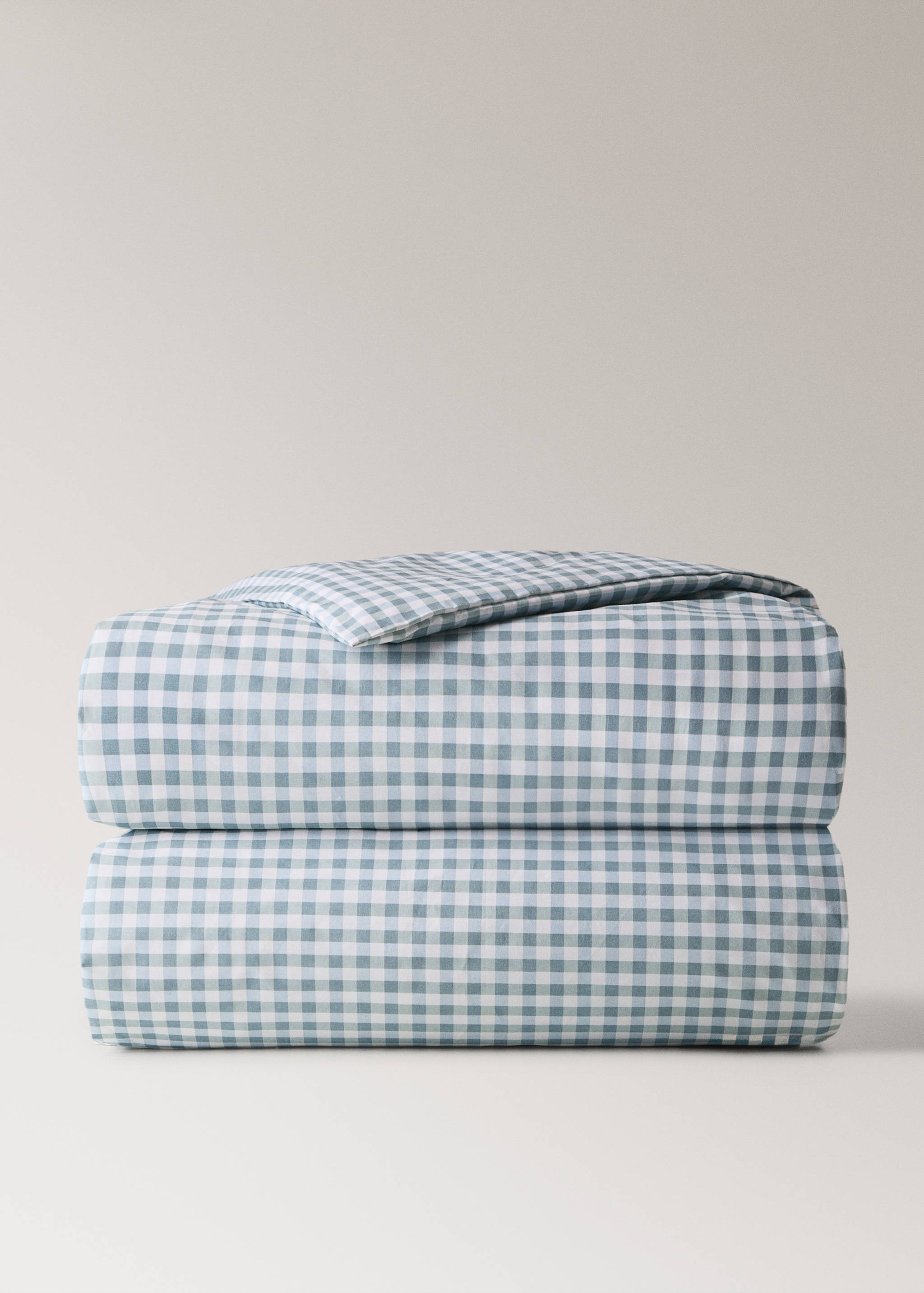 Vichy check cotton duvet cover 90 cm Single bed - Article without model