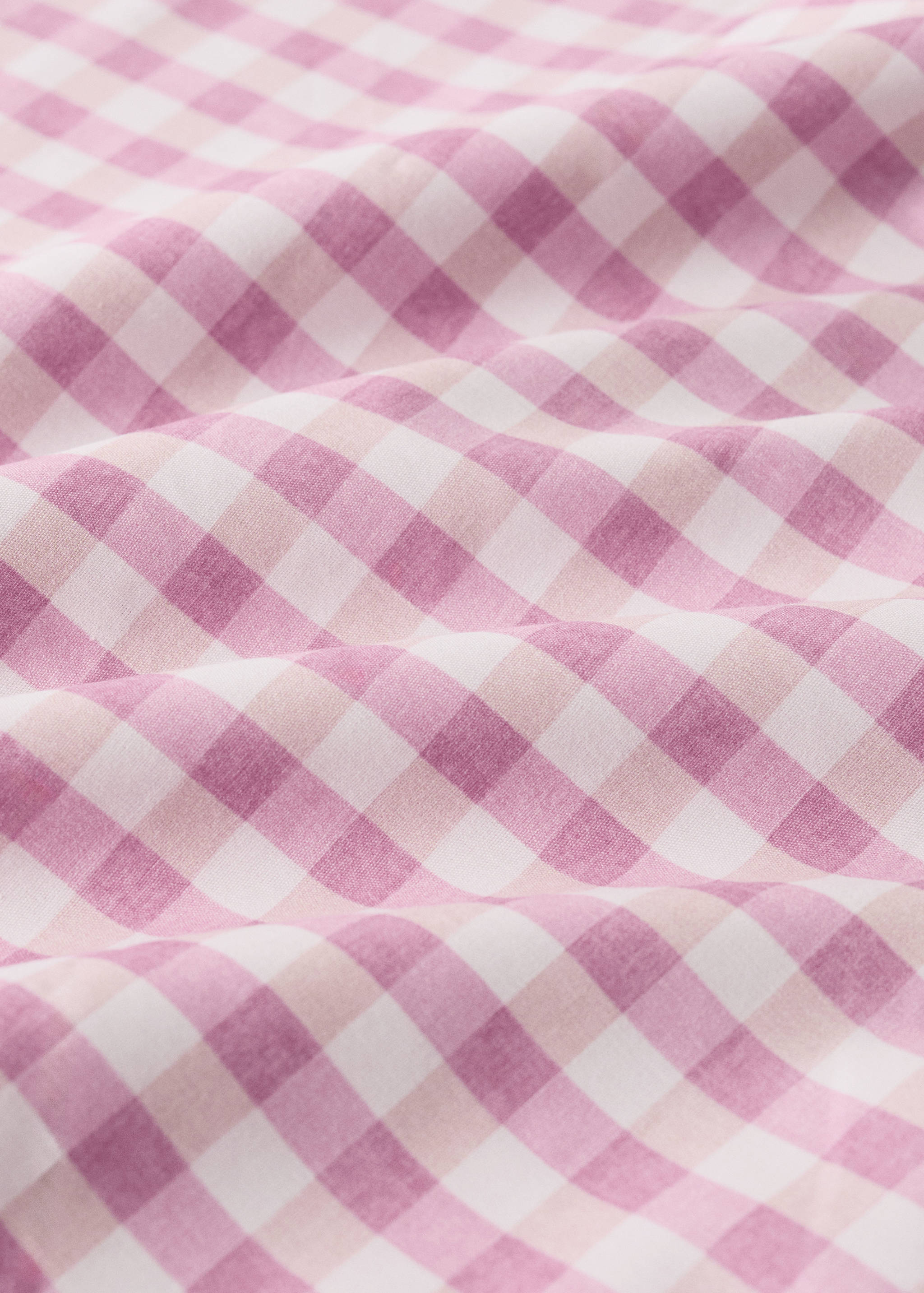 Vichy check cotton duvet cover 90 cm Single bed - Details of the article 1