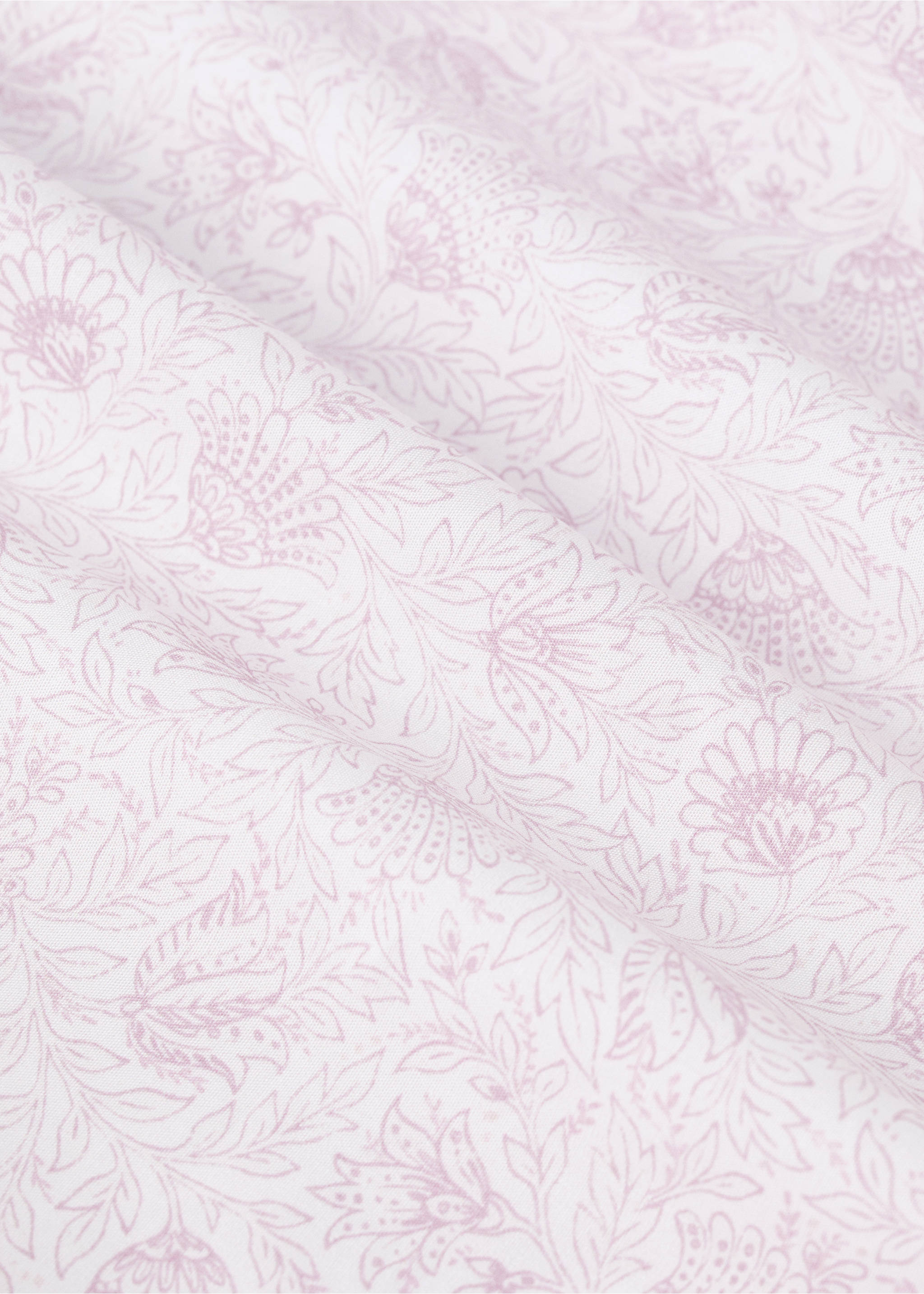 Drap-housse enfant percale de coton imprimé mini fleur lit 90 cm - Détail de l'article 2, Rose pastel. Ref: 27024068-00.