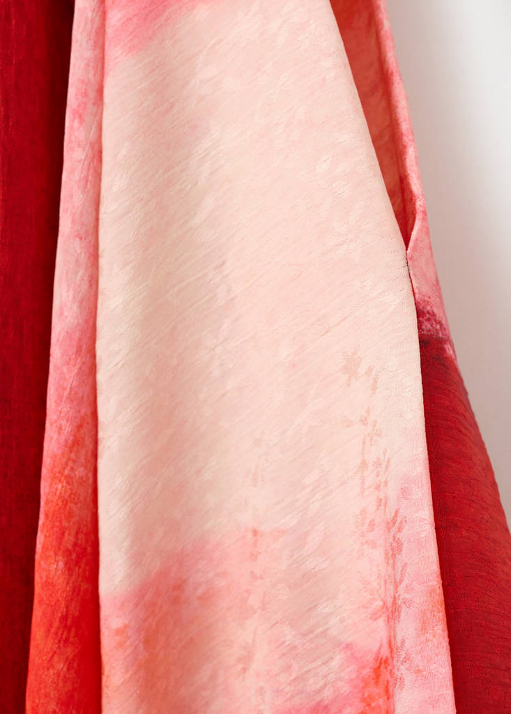 Off-the-shoulder long dress — Red