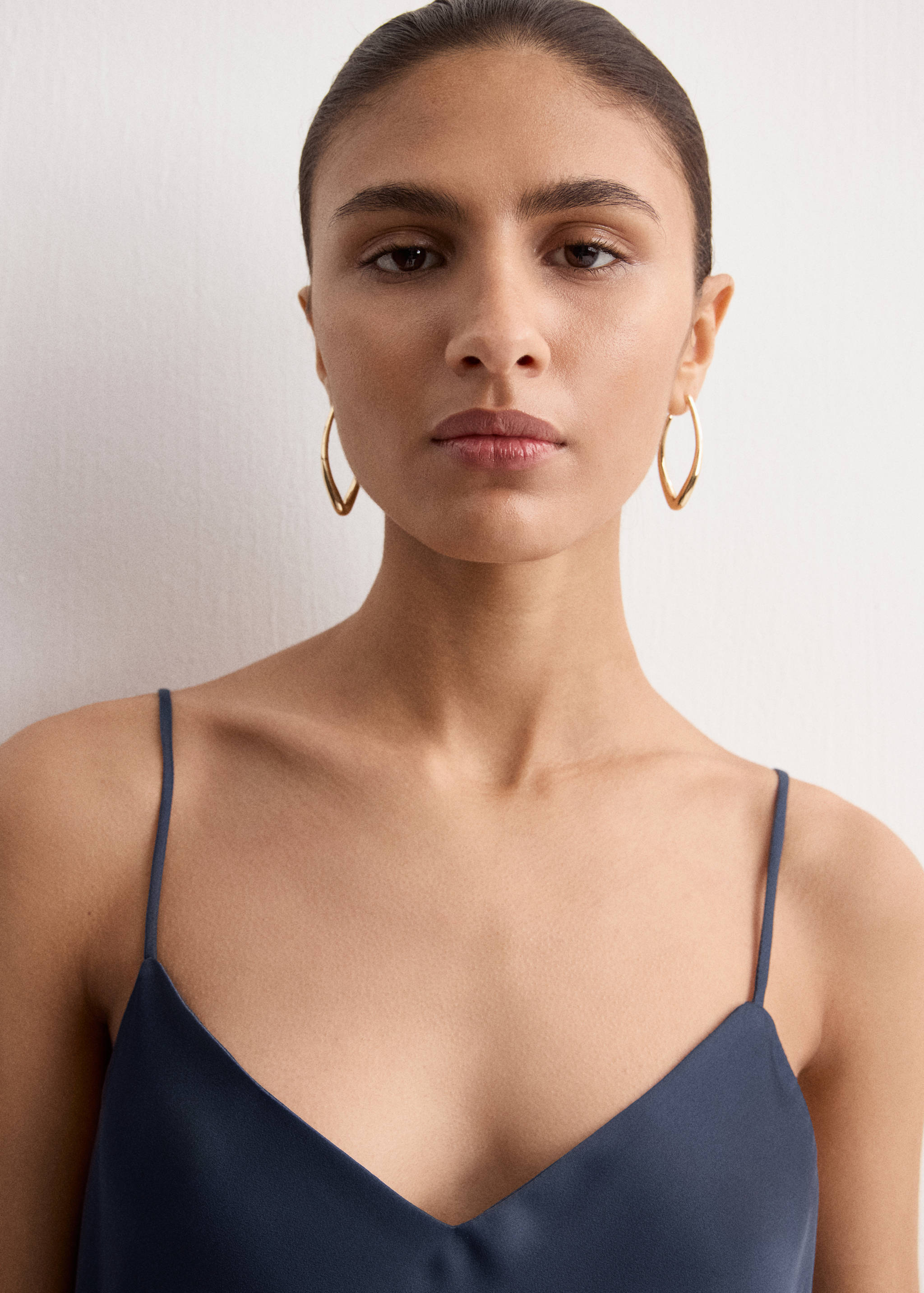 Satin top with straps - Details of the article 1