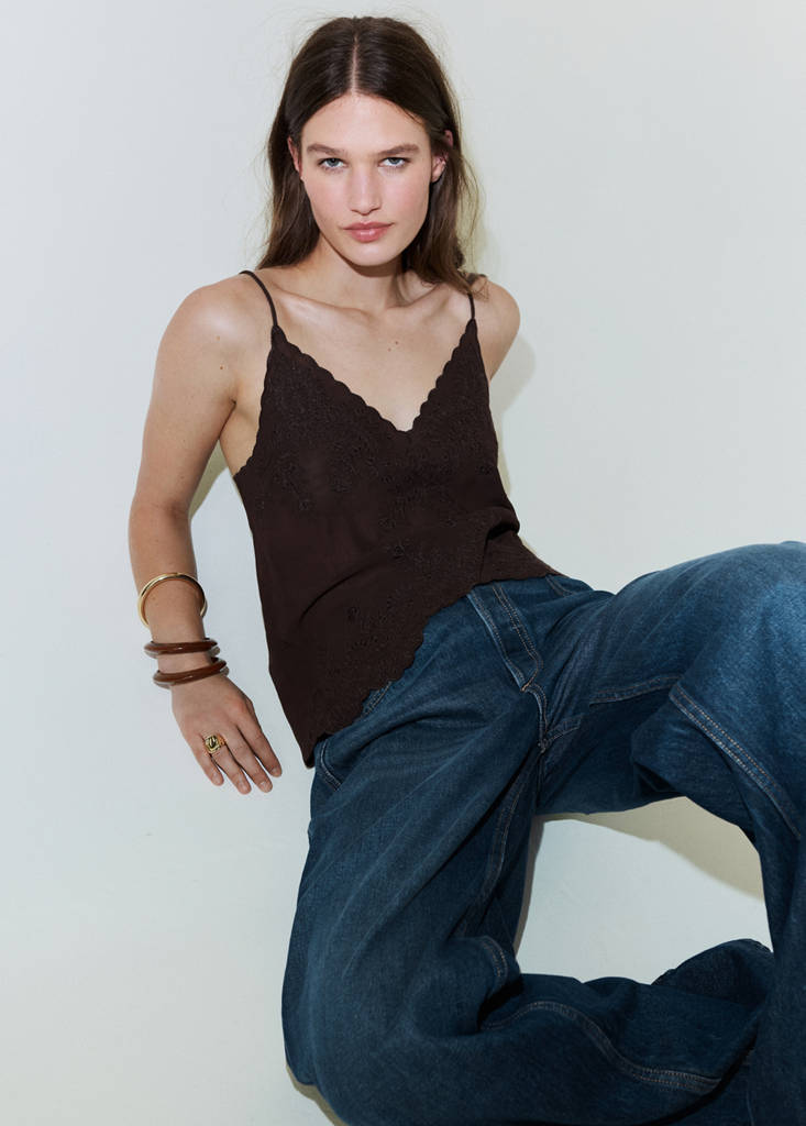 Mid-rise balloon jeans — Dark Blue