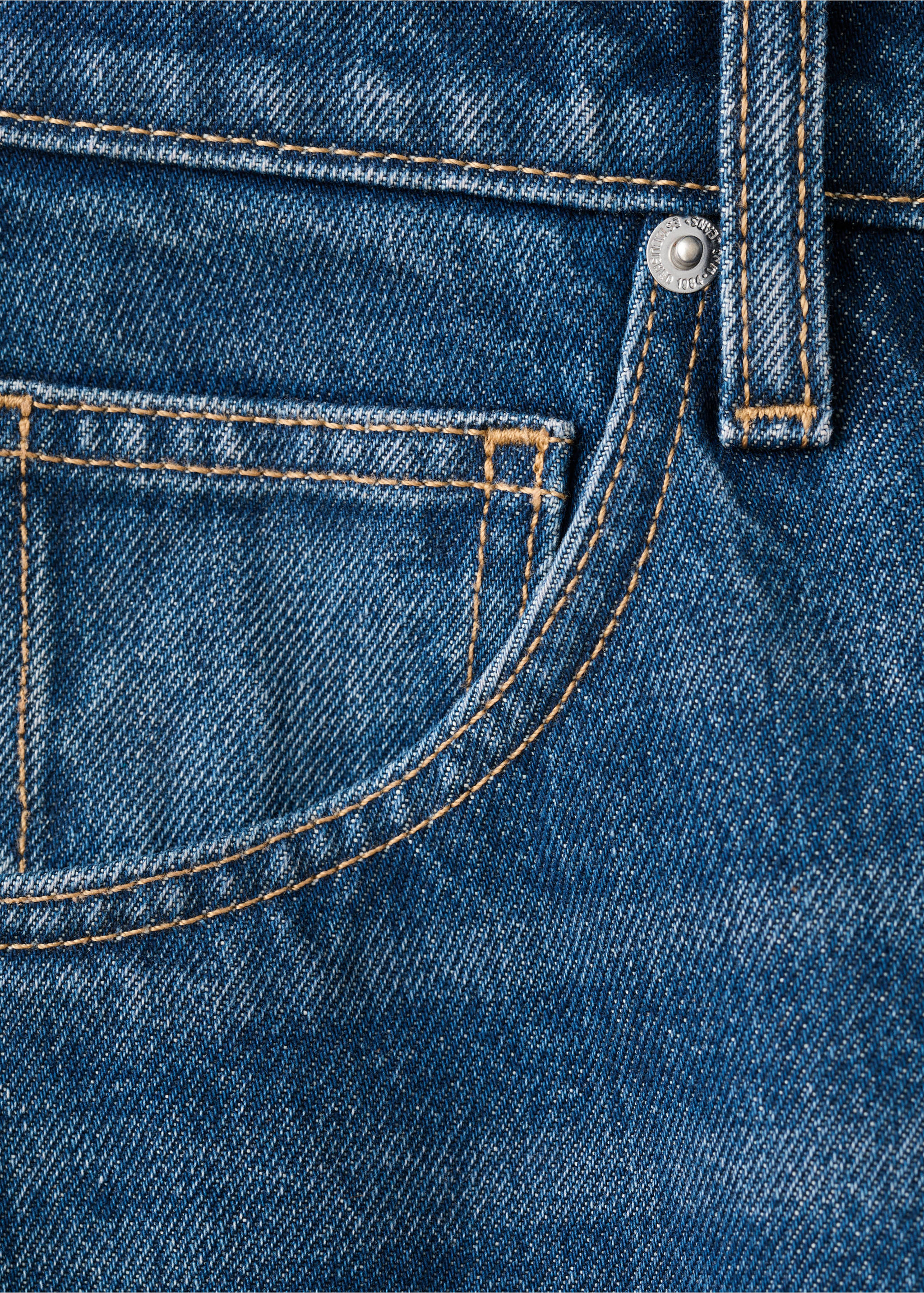 بنطال متوسط الارتفاع على شكل منطاد - تفاصيل المنتج 8, أزرق غامق. Ref: 27024079-00.