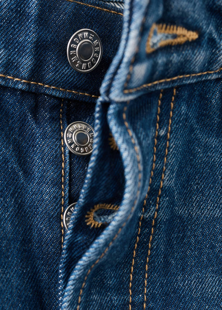 Mid-rise balloon jeans — Dark Blue