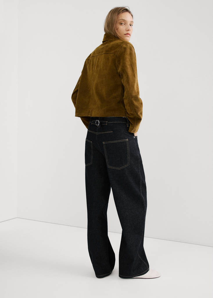 Low-rise balloon jeans — Open Blue