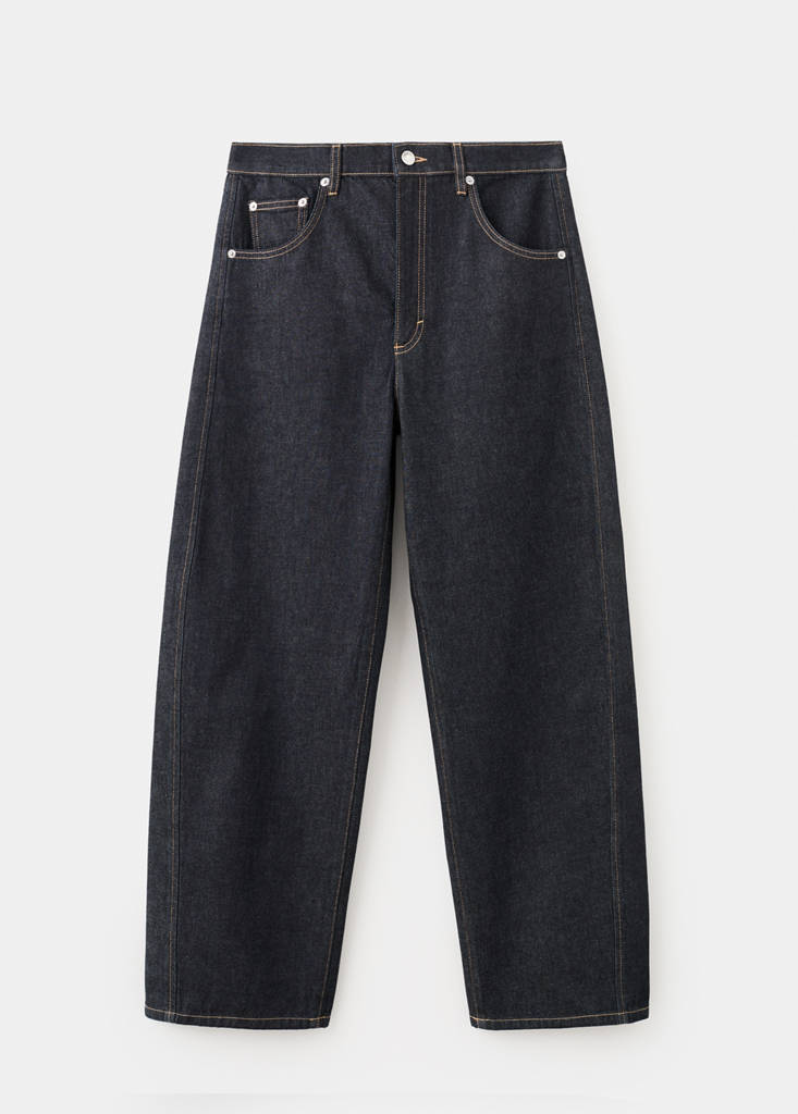 Low-rise balloon jeans — Open Blue