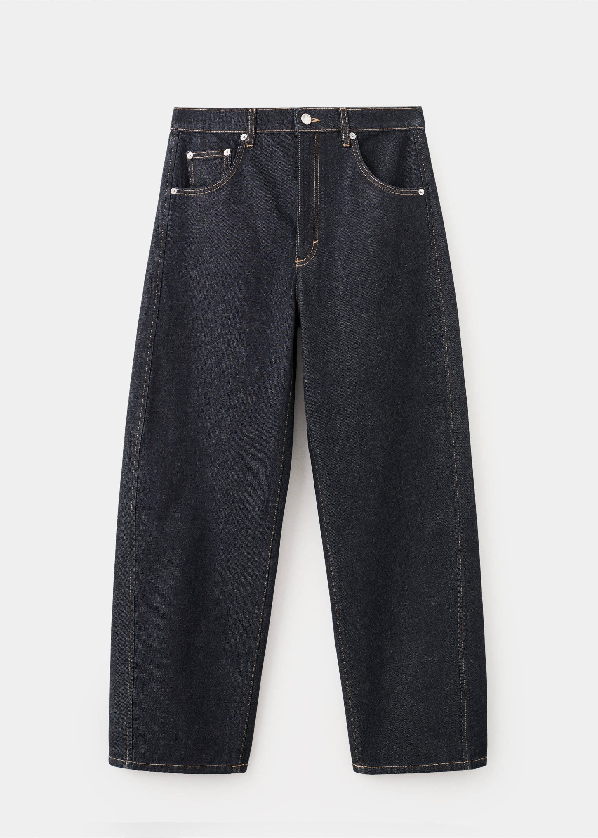 Low-rise balloon jeans - Article without model, Open Blue. Ref: 27024080-00.