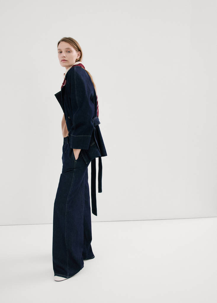 Wide leg mid-rise jeans — Open Blue