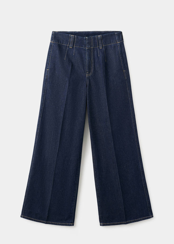 Wide leg mid-rise jeans — Open Blue