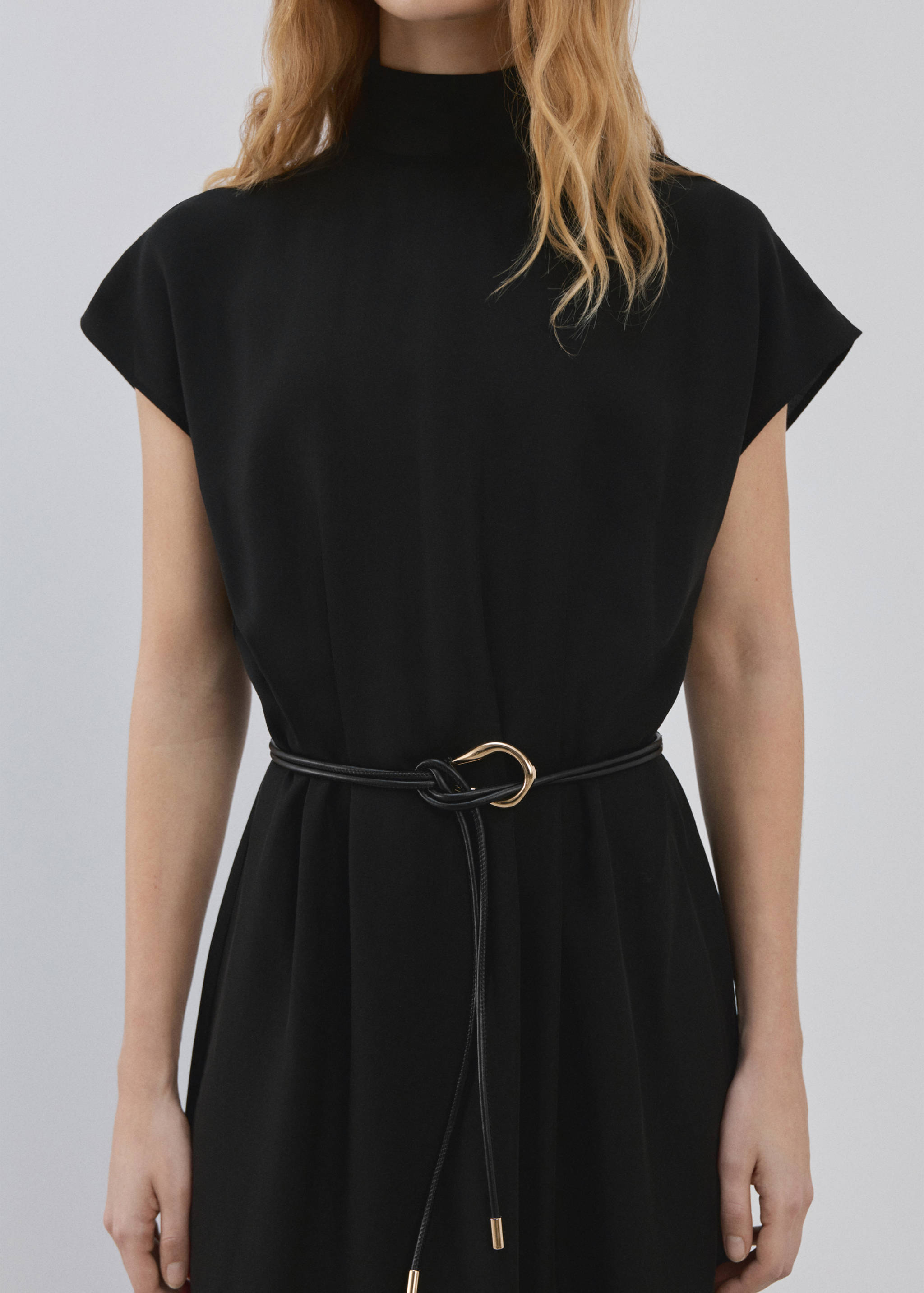 Lyocell dress with belt - Details of the article 6