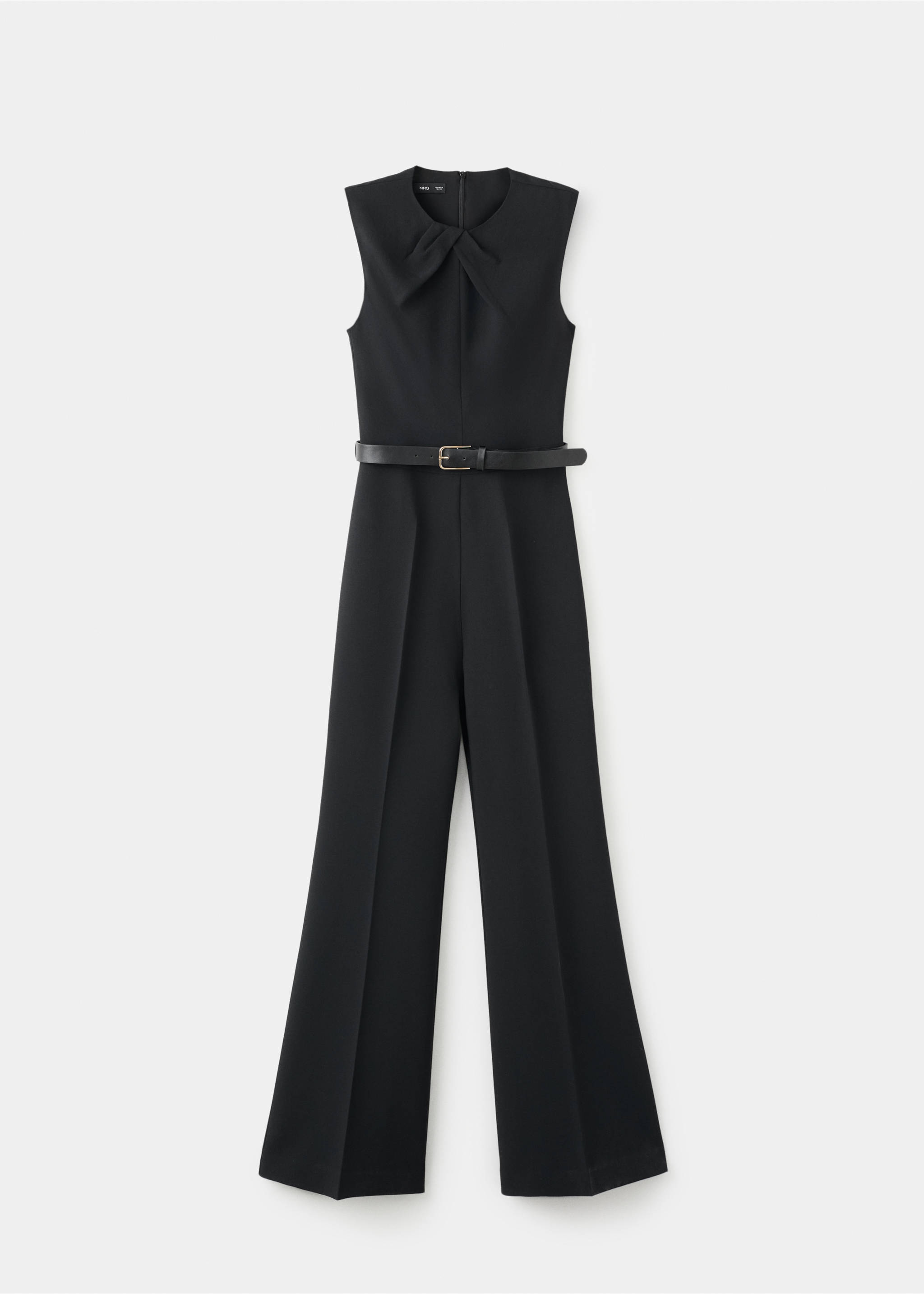 Jumpsuit with draped detail belt - Article without model, Black. Ref: 27024087-00.