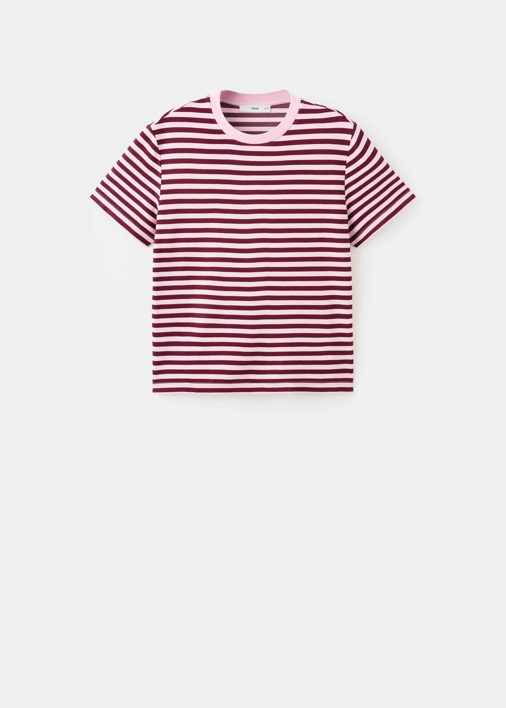 Striped short-sleeved t-shirt - Article without model