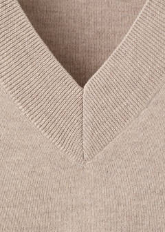 V-neck knit sweater — Light/Pastel Grey 13