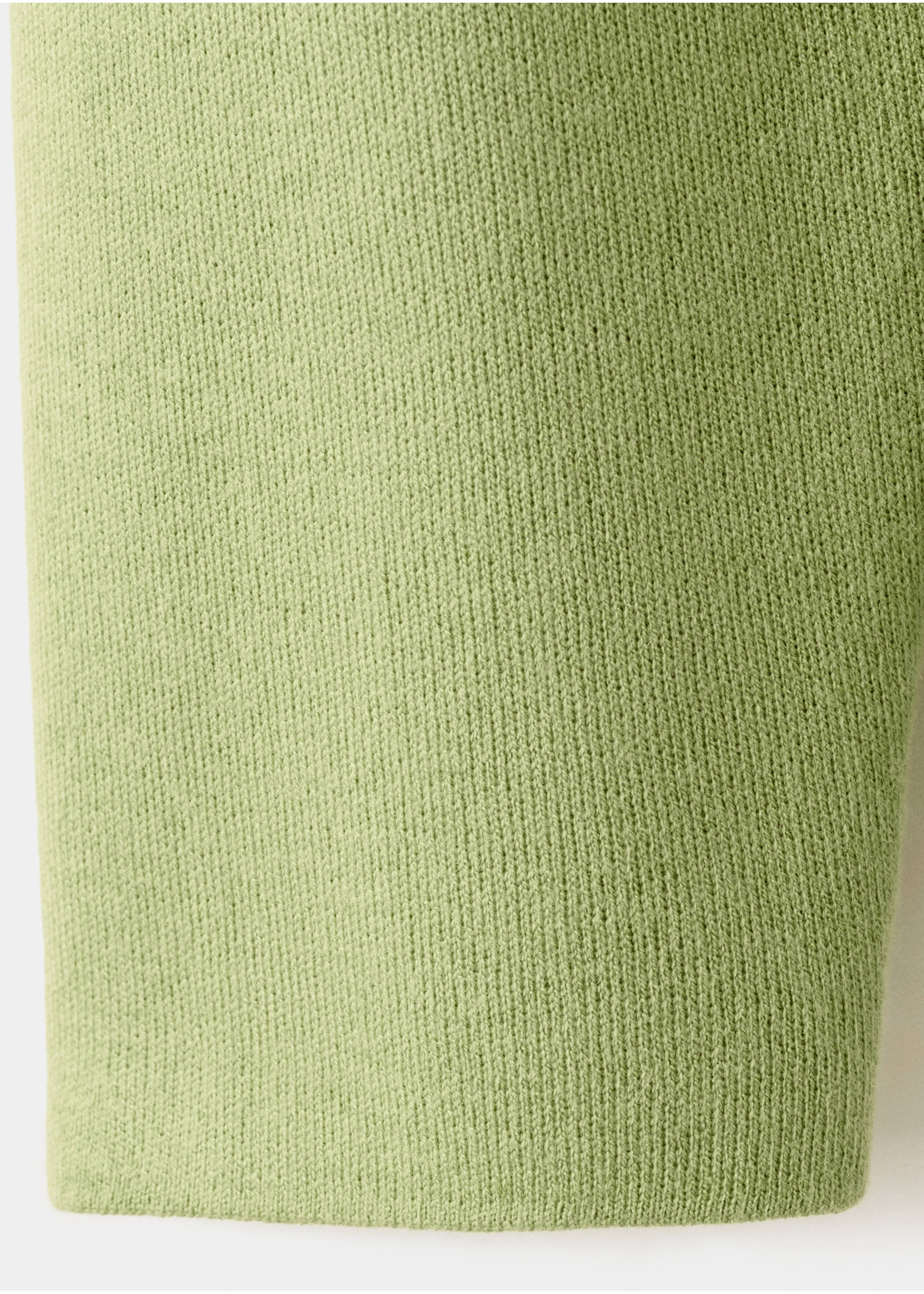 V-neck knit sweater - Details of the article 0, Green. Ref: 27024090-00.