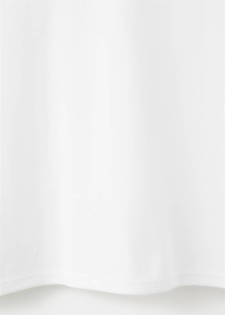 V-neck cotton T-shirt — White
