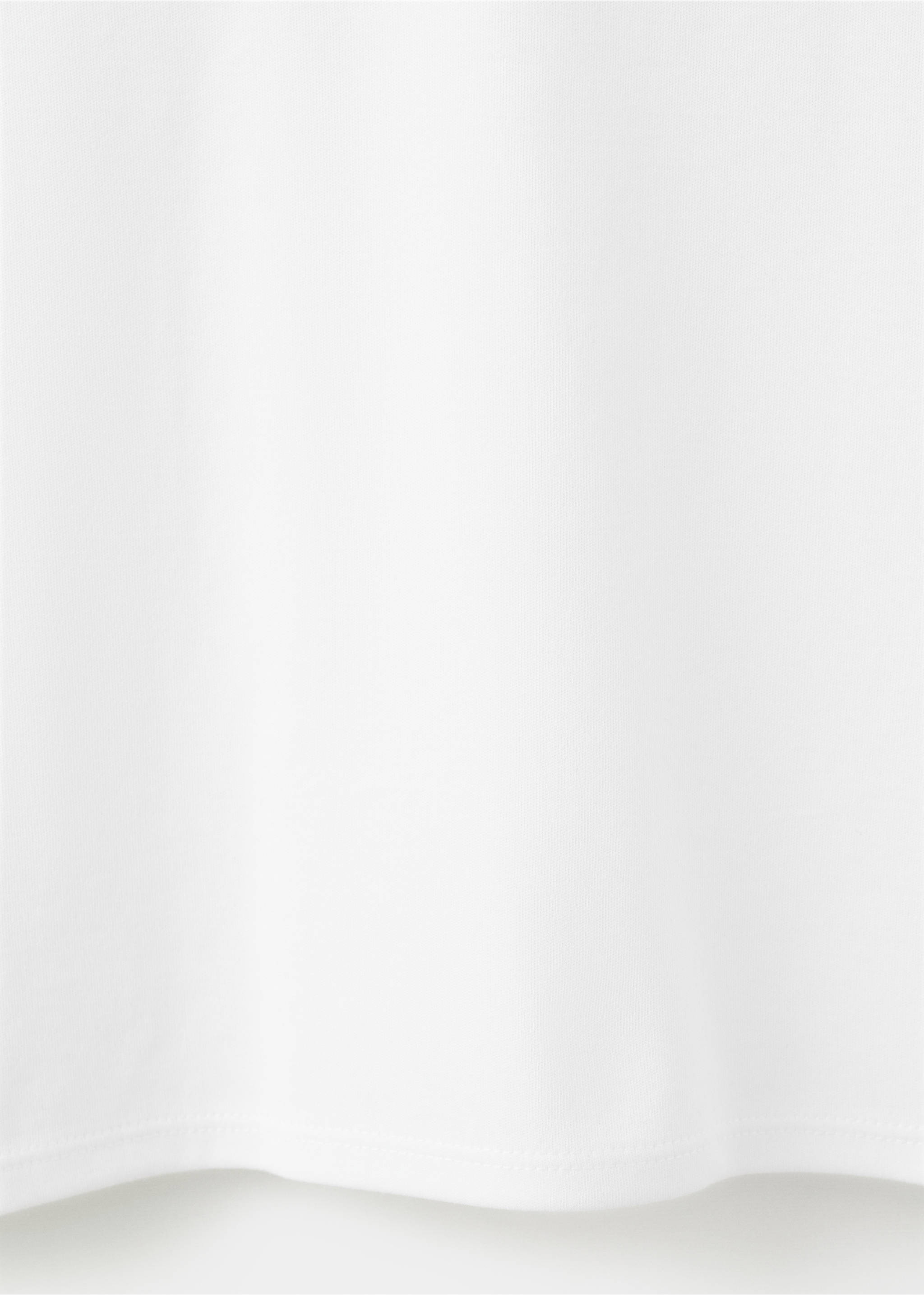 T-shirt coton col en V - Détail de l'article 0, Blanc. Ref: 27024092-00.