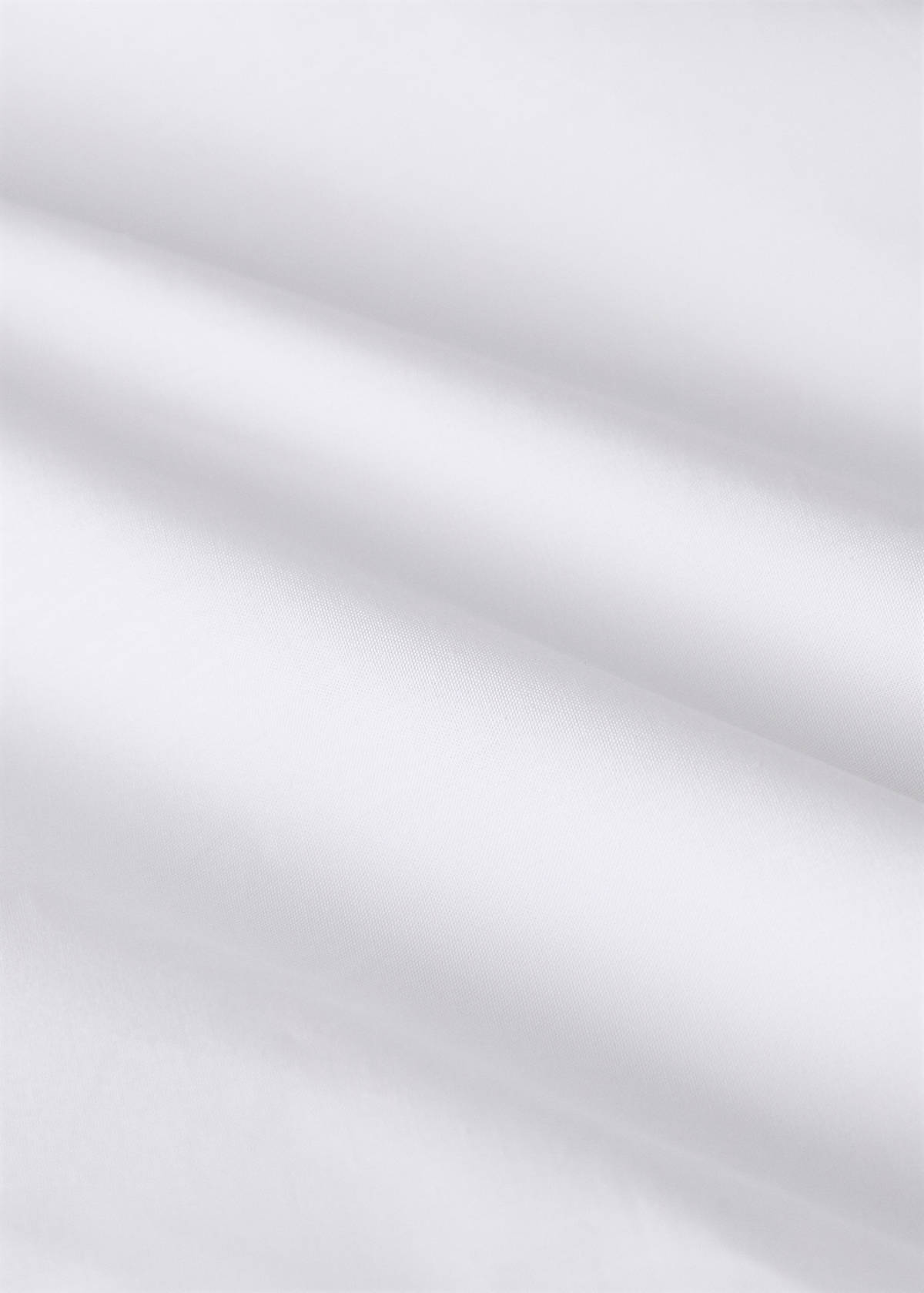 Top sheet in percale cotton with hemstitch for a 90cm bed — White