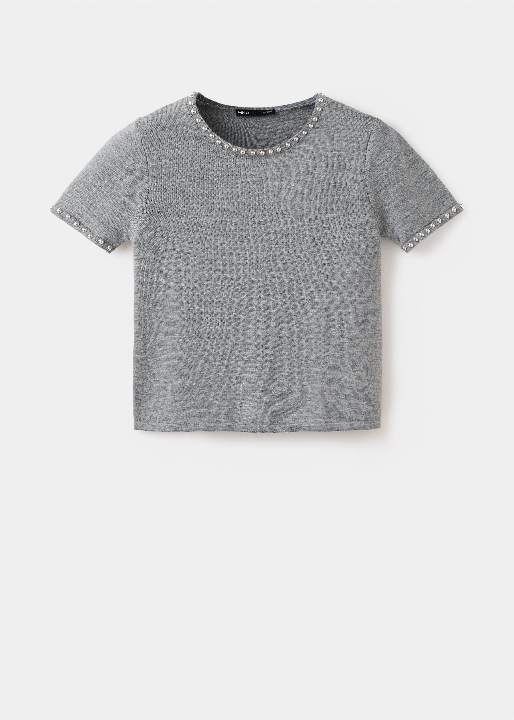 كنزة محبوكة ومرصعة - منتج دون نموذج, رمادي أرجواني متوسط. Ref: 27024098-00.