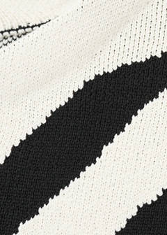 Zebra print knitted jumper — Black 6