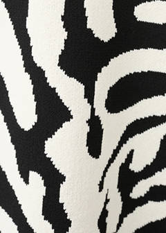 Zebra print knitted jumper — Black 7
