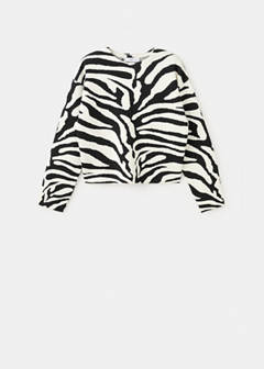 Zebra print knitted jumper — Black 5