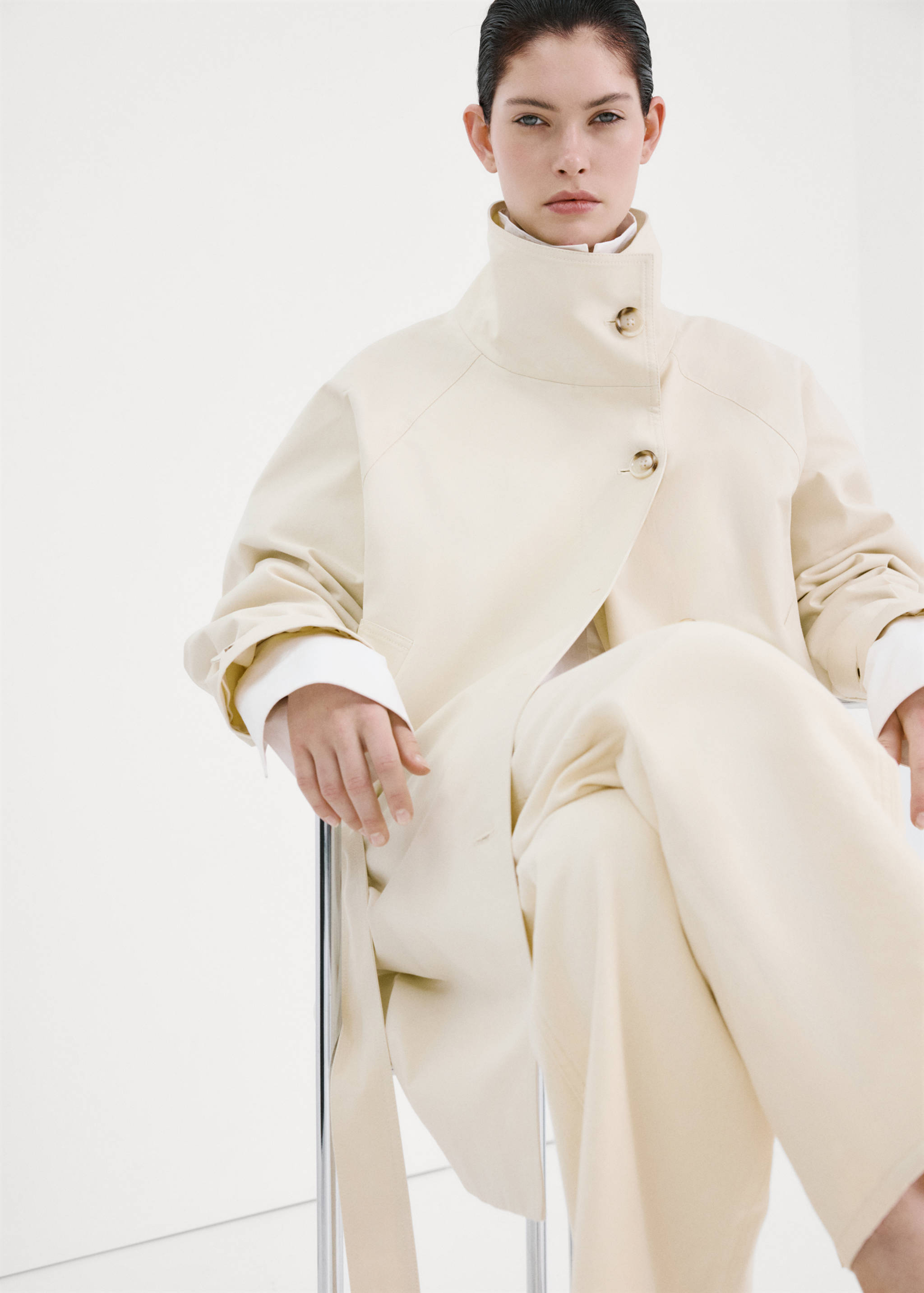 Low-rise wideleg jeans - Details of the article 1