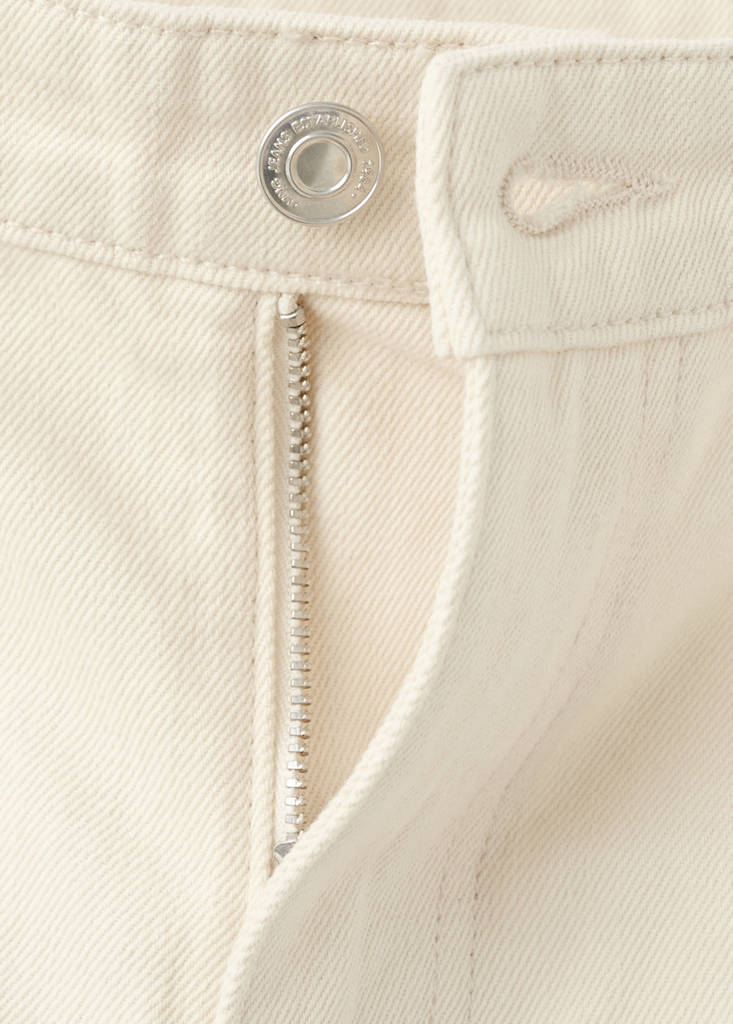 Mid-rise straight jeans — Vanilla