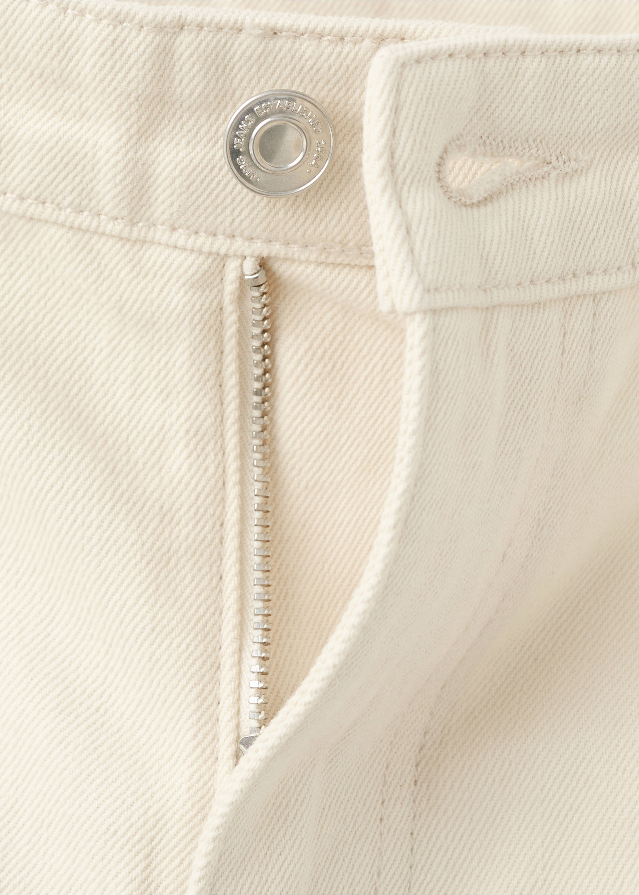 Low-rise wideleg jeans - Details of the article 0, Vanilla. Ref: 27024100-00.