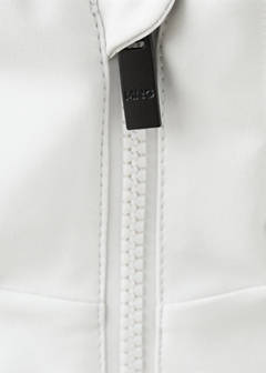 Water-repellent bomber jacket with detachable hood — Ice Grey 9