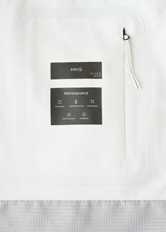 Water-repellent bomber jacket with detachable hood — Ice Grey 20