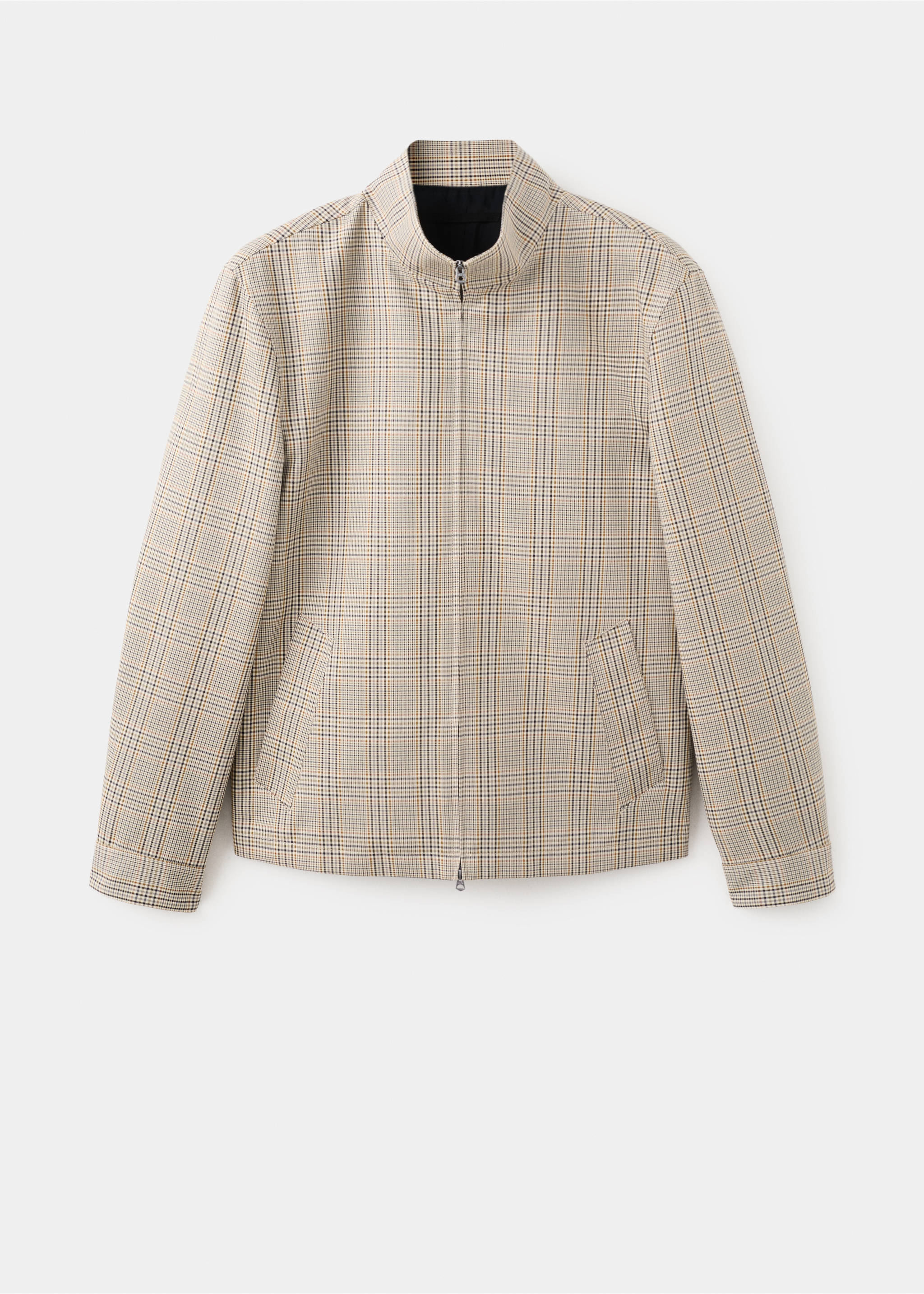 Chaqueta Príncipe de Gales cuello chimenea - Artículo sin modelo, Gris. Ref: 27024410-00.