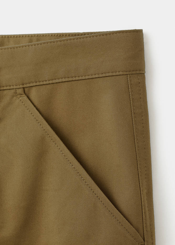 Relaxed fit trousers with patch pockets — Ochre