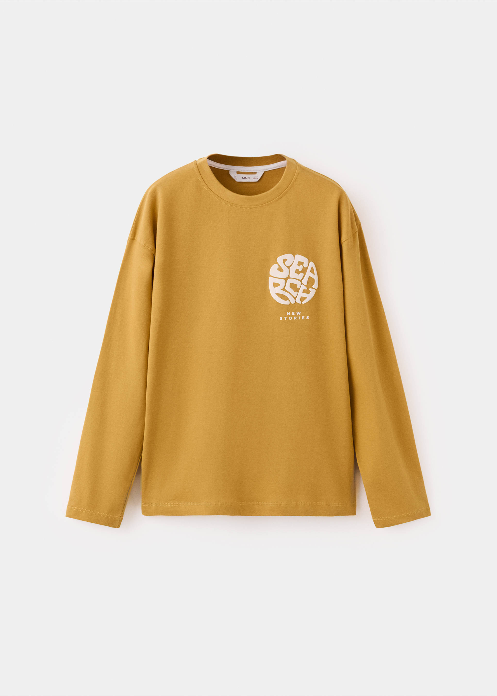 Camiseta algodón estampada - Artículo sin modelo, Ocre. Ref: 27024414-00.