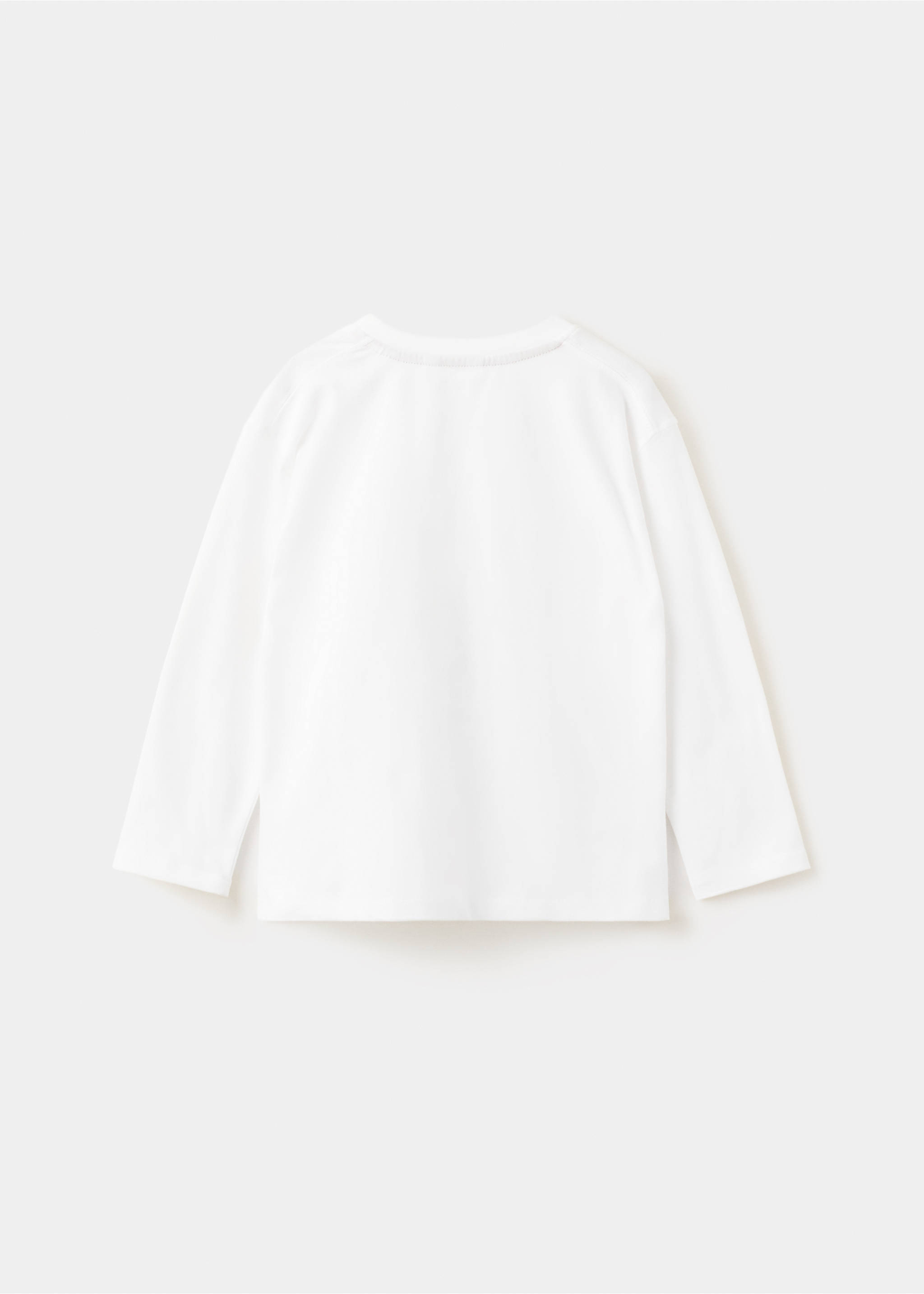 Camiseta algodón estampada - Reverso del artículo, Blanco roto. Ref: 27024415-00.