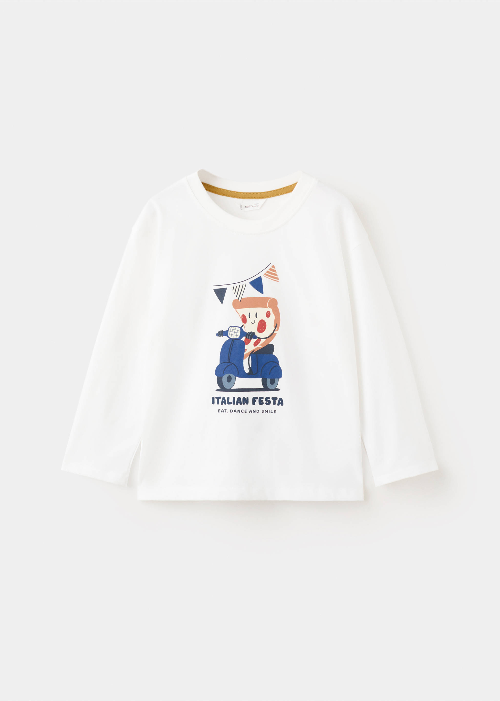 Camiseta algodón estampada - Artículo sin modelo, Blanco roto. Ref: 27024415-00.