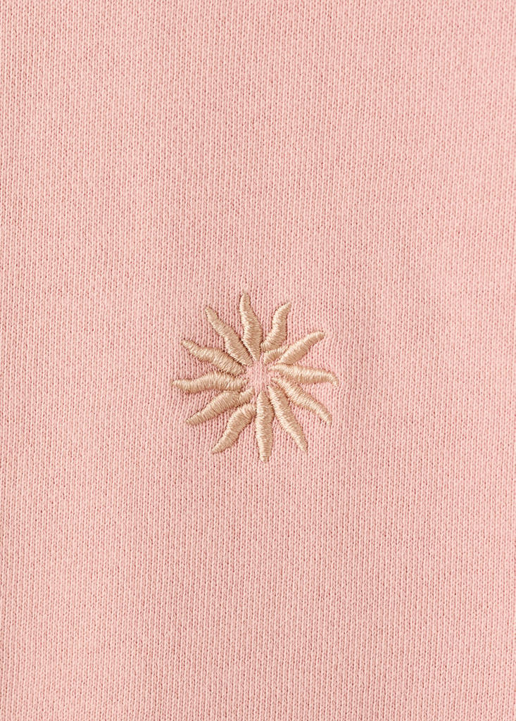 Printed cotton sweatshirt — Peach