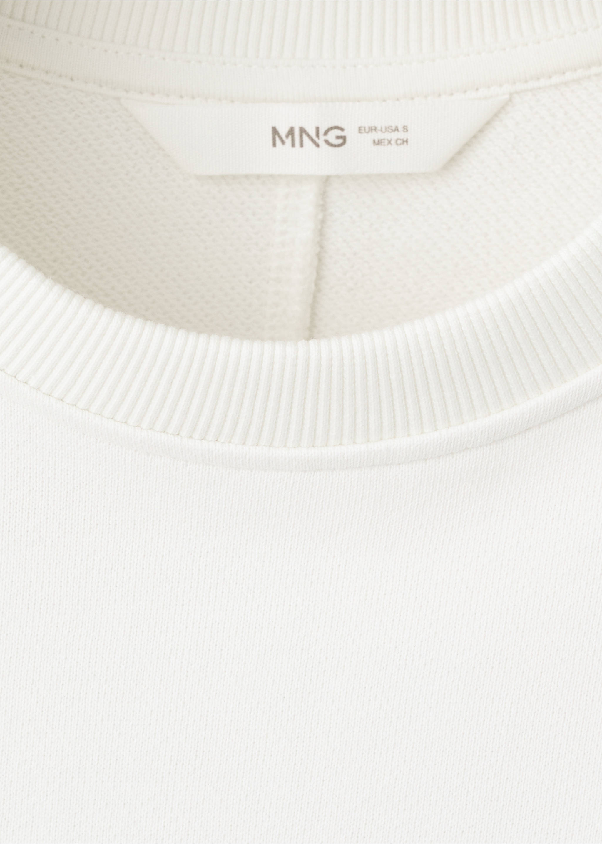 Sweat-shirt coton imprimé - Détail de l'article 8, Blanc cassé. Ref: 27024417-00.