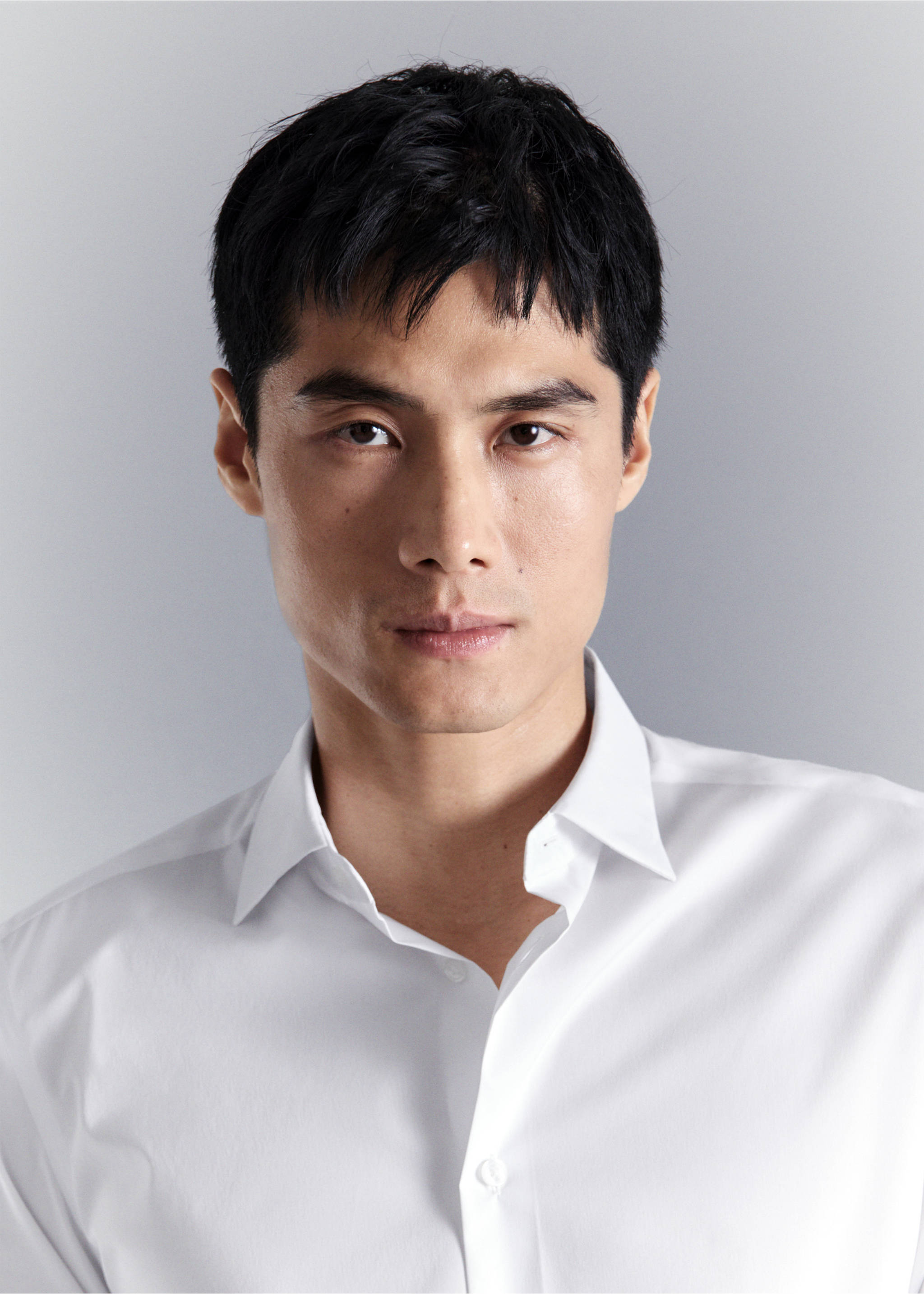 Camisa algodón comfort stretch non-iron - Detalle del artículo 1, Blanco. Ref: 27024424-00.