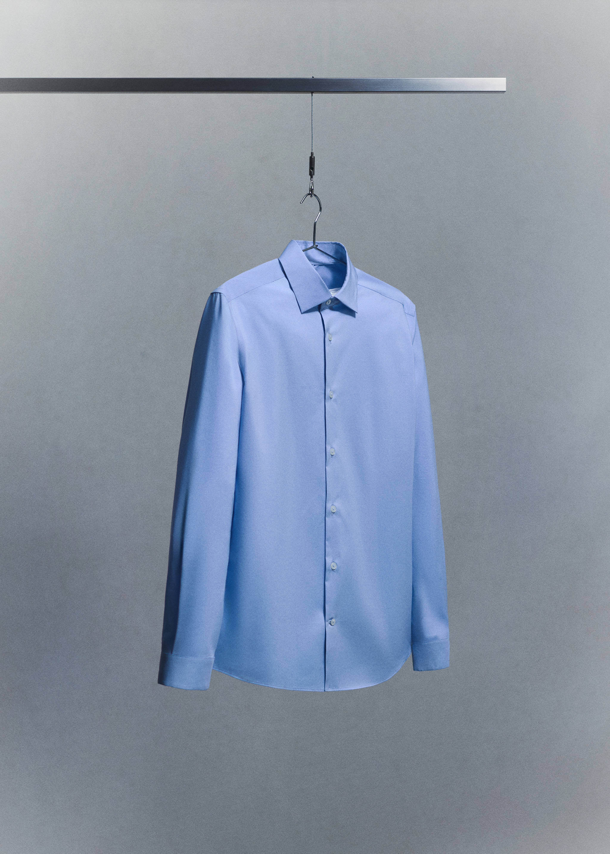 Comfort stretch non-iron cotton shirt - Details of the article 9