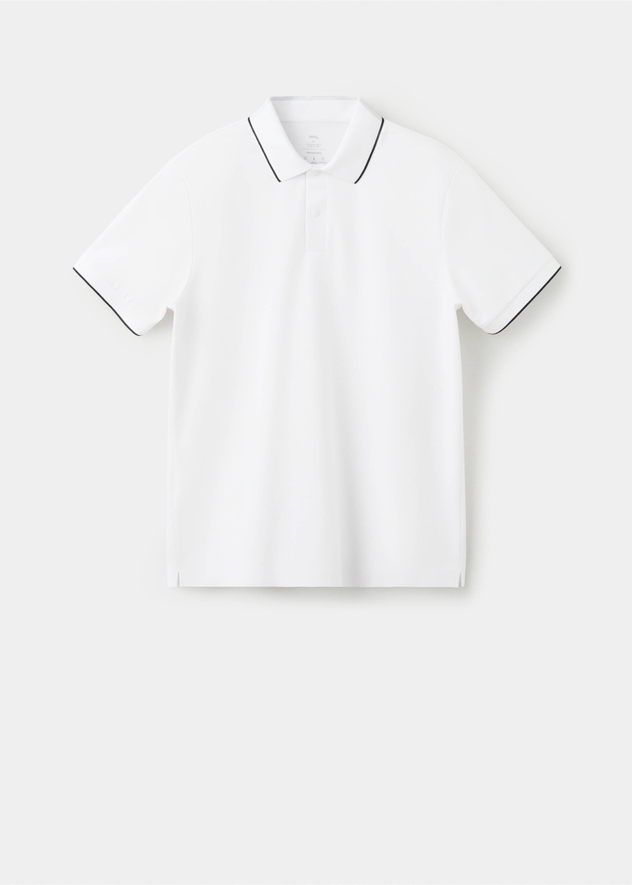 Polo de piqué comfort stretch Coolmax ® - Artigo sem modelo, Branco. Ref: 27024426-00.