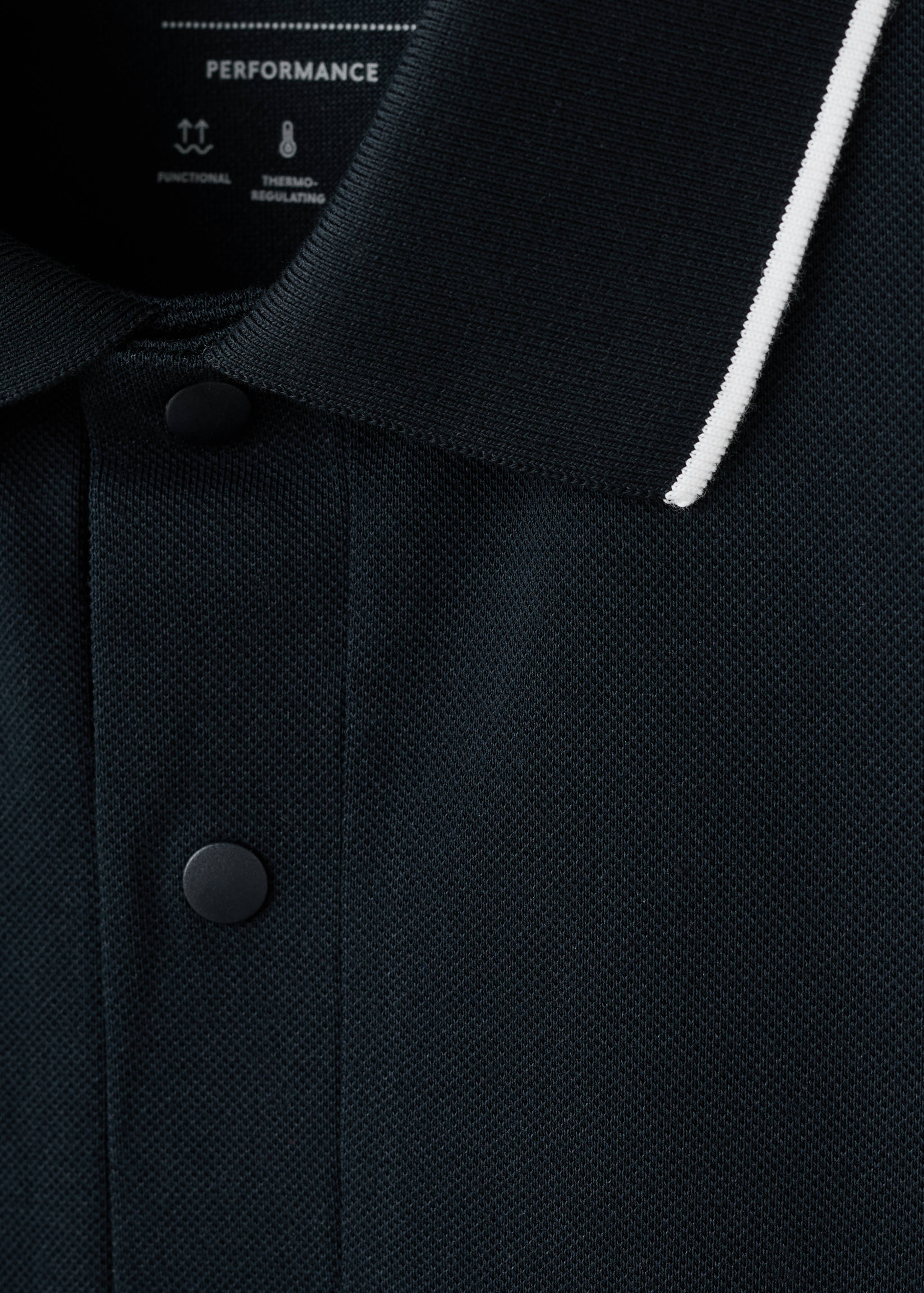 Polo piqué comfort stretch Coolmax ® - Détail de l'article 8