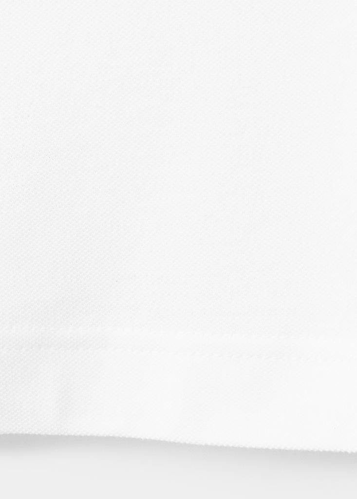 Regular-fit cotton piqué polo shirt — White
